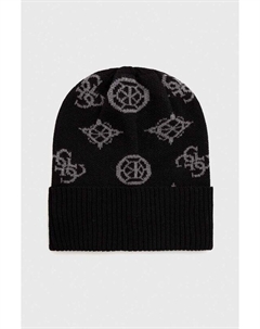 Шапка из смесовой шерсти, черный Guess