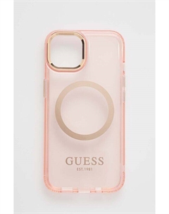 Чехол для телефона iPhone 14 6,1 дюйма, розовый Guess
