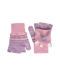 Единорог Перчатка Трикотажные Зимние Теплые Мягкие Перчатки, фиолетовый Mountain warehouse