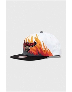 Бейсболка из хлопка ATLANTA HAWKS, белый Mitchell and ness