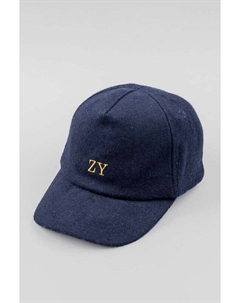 Детская шапка на молнии с козырьком, синий Zippy