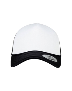 Кепка дальнобойщика с изогнутым козырьком из пеноматериала, белый Flexfit