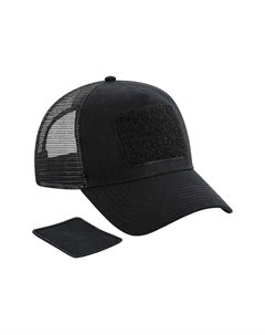 Кепка Snapback Trucker с нашивкой, черный Beechfield®