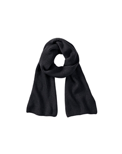 Вязаный шарф «Метро», черный Beechfield®