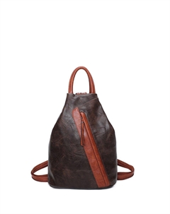 Рюкзак-трансформер Vira из искусственной кожи, коричневый Fontanella fashion