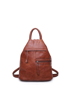 Рюкзак-трансформер Mira из искусственной кожи, коричневый Fontanella fashion