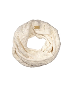 Аранский снуд вязанной косой вязки, бежевый Aran traditions