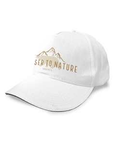 Бейсболка Closer To Nature, белый Kruskis