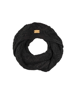 Аранский снуд вязанной косой вязки, черный Aran traditions