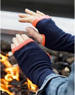 Кашемировые гетры на запястья, темно-синий Cove