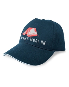 Бейсболка Camping Mode On, синий Kruskis