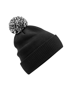Двухцветная шапка Snowstar из переработанных материалов, черный Beechfield®