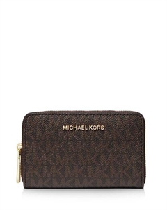 Маленькая визитница с монограммой, цвет Tan/Beige Michael kors