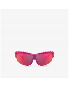 SK6014 солнцезащитные очки из ацетата в прямоугольной оправе, украшенные драгоценными камнями, розовый Swarovski