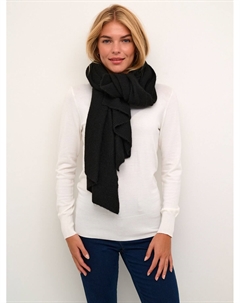 Легкий вязаный длинный шарф Hannah, черный Kaffe