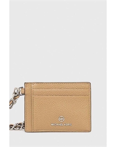 Кожаная визитница, коричневый Michael michael kors