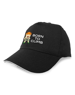 Кепка Born To Climb, черный Kruskis