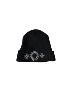 Шапка-бини в форме подковы, цвет Черный Chrome hearts