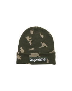 Шапка-бини x New Era Box Logo, Оливковый русский камуфляж Supreme