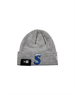 Шапка-бини x New Era S с логотипом Heather Grey Supreme