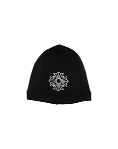 Шапка-бини Skull Cross Logo, цвет Черный/Белый Chrome hearts