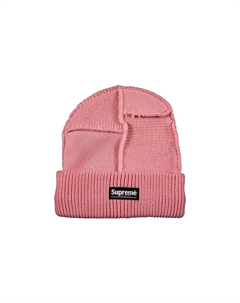 Шапка-бини со вставками, цвет Розовый Supreme