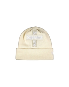 Шапка-бини с логотипом x New Era Cross Box, цвет Натуральный Supreme