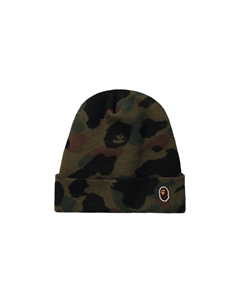 Вязаная шапка BAPE 1st Camo, Зеленая A bathing ape®