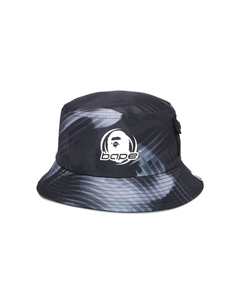 Панама-мешок с камуфляжным принтом BAPE Stroke, цвет Черный A bathing ape®