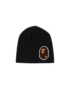 Вязаная шапка BAPE Big Ape Head, темно-синяя A bathing ape®