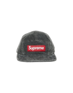 Вельветовая кепка Серая Supreme