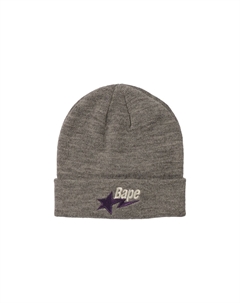 Вязаная шапка BAPE Sta, Серая A bathing ape®