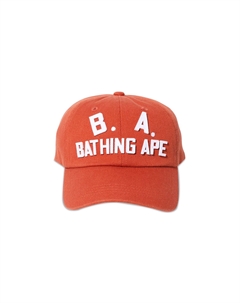 BAPE BA Кепка из мытой твила, Оранжевая A bathing ape®