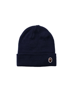 BAPE Одноточечная вязаная шапка Ape Head, темно-синяя A bathing ape®
