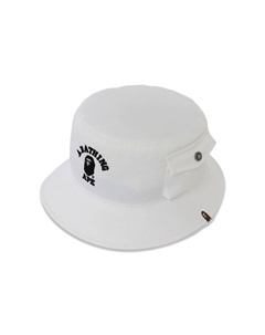 Панама-ведро с карманами для колледжа BAPE, цвет Белый A bathing ape®