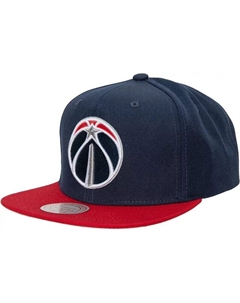 Adult Washington Wizards 2.0, двухцветная регулируемая кепка Snapback Mitchell and ness