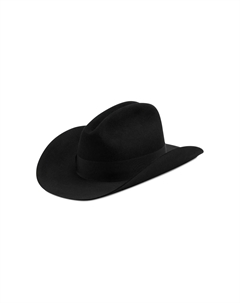 Фетровая шляпа с широкими полями и двойной буквой G, цвет Черный/Черный Gucci