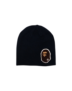 Вязаная шапка BAPE Big Ape Head, цвет Черный A bathing ape®