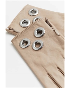 Кожаные перчатки, бежевый H&m
