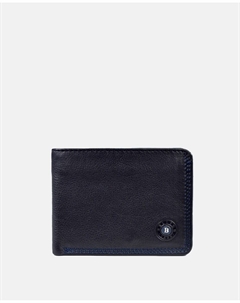 Мужская визитница черная кожаная, черный Miguel bellido