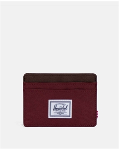 Визитница Charlie Supply бордового цвета, гранатовый Herschel
