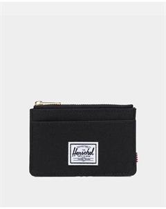 Черная визитница Oscar Supply на молнии, черный Herschel