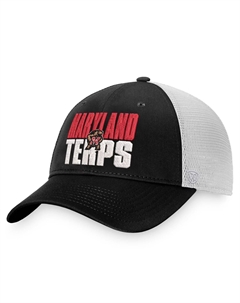 Мужская черно-белая кепка Maryland Terrapins Stockpile Trucker Snapback Top of the world
