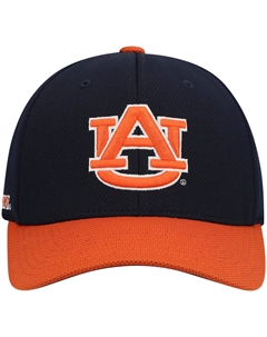Мужская двухцветная кепка темно-синего/оранжевого цвета Auburn Tigers Flex Hybrid Tech Flex. Top of the world