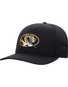 Мужская кепка с гибким логотипом черного цвета Missouri Tigers Reflex Top of the world