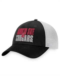 Мужская кепка черно-белая Washington State Cougars Stockpile Trucker Snapback Top of the world