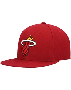 Мужская кепка Red Miami Heat Ground 2.0 Snapback Mitchell and ness