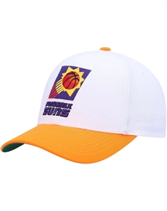 Мужская кепка белого/оранжевого цвета Phoenix Suns Hardwood Classics Core 2-Tone 2.0 Pro Snapback Mitchell and ness