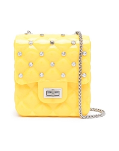 Сумка через плечо с кристаллами, желтый Monnalisa