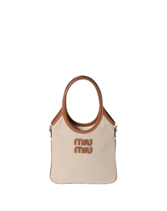 Сумка-тоут Ivy, нейтральный Miu miu